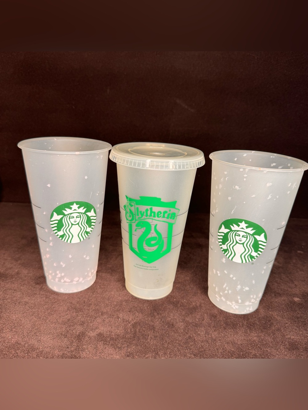 Custom Harry Potter Starbucks Cold Cup 24oz Venti - Slytherin Sorting Hat Reusab